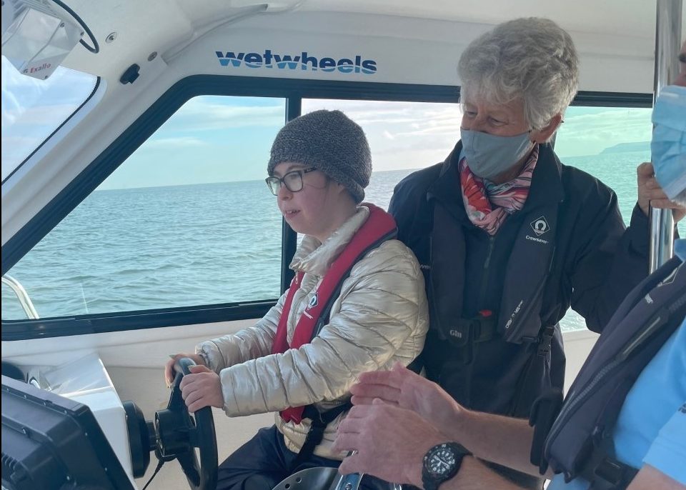 Wilberforce Trust Club Wilber takes partially sighted children on a sea trip near Whitby